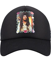 Primitive Apparel Men's and Women's Black Bob Marley Everlasting Adjustable Trucker Hat