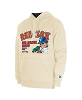 New Era Men's Cream Boston Red Sox Big League Chew Pullover Hoodie