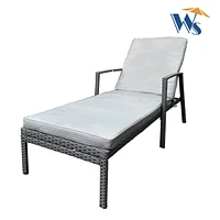 Streamdale Furniture Outdoor Patio Lounge Chairs Rattan Wicker Patio Chaise Lounges Chair Gray