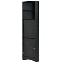 Corner Bathroom Cabinet with Adjustable Shelves