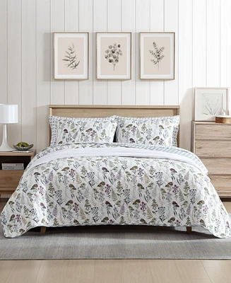 Eddie Bauer Flower Field Reversible Piece Quilt Set