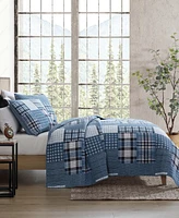 Eddie Bauer Hawthorne Reversible 3 Piece Quilt Set, King