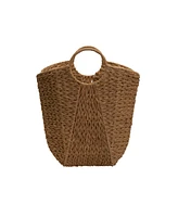 Household Essentials Natural Paper Rope Basket with Handles