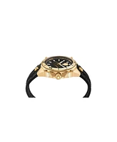 Plein Sport Men's Thunder Force Three Hand Quartz Black Silicone 47MM