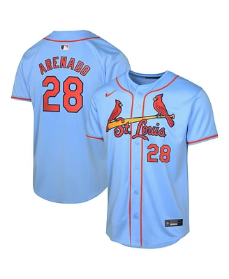 Nike Big Boys and Girls Nolan Arenado Light Blue St. Louis Cardinals Alternate Limited Player Jersey