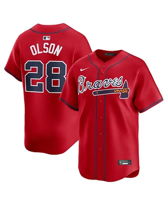 Nike Men's Matt Olson Red Atlanta Braves Alternate Limited Player Jersey