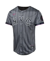 Nike Boys and Girls Francisco Lindor Graphite New York Mets 2024 City Connect Limited Player Jersey