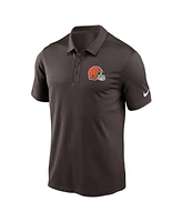 Nike Men's Brown Cleveland Browns Team Logo Franchise Polo Shirt