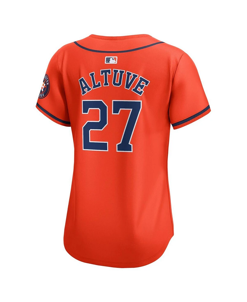 Nike Women's Jose Altuve Orange Houston Astros Alternate Limited Player Jersey