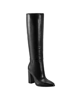 Marc Fisher Ltd Women's Lannie Pointy Toe Block Heel Knee High Dress Boots