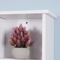 Wall Mount Medicine Cabinet With A Door, Wooden Bathroom Storage Cabinet With Adjustable Shelf