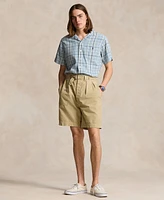 Polo Ralph Lauren Men's Classic-Fit Plaid Linen-Blend Camp Shirt