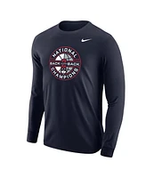 Nike Men's Navy UConn Huskies Back-To-Back Ncaa Men's Basketball National Champions Long Sleeve T-Shirt