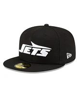 New Era Men's Black York Jets B-Dub 59FIFTY Fitted Hat