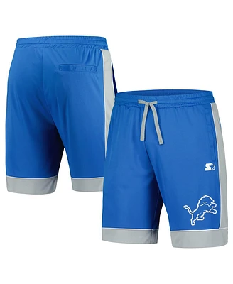 Starter Men's Blue/Silver Detroit Lions Fan Favorite Fashion Shorts