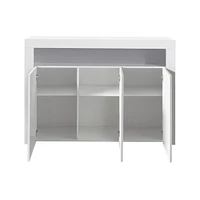 Modern Black High Gloss Sideboard with Led Light