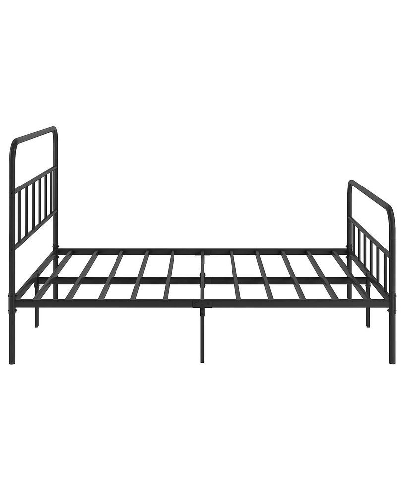 Simplie Fun Metal Platform Bed Frame With Headboard, Sturdy Metal Frame, No Box Spring Needed(Full)