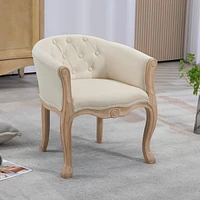 Streamdale Furniture French Country Accent Chair for Living Room, Beige