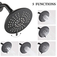 Single Handle Tub Spout And 5-Functions Shower Head Set (Valve Included