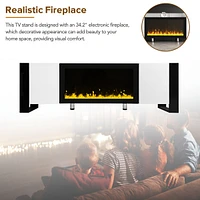 High Gloss Electric Fireplace Tv Stand