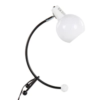 Streamdale Furniture Eileen Contemporary Task Lamp Metal and White Plastic Shade by LumiSource