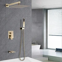 12 Inch Shower System With Handheld Shower Head