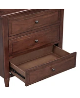 Streamdale Furniture 3-Drawer Nightstand Storage Wood Cabinet