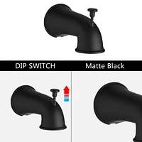 Classic High Pressure Single Handle 7 Function Rain Shower Head With Handheld Shower With Tub Spout