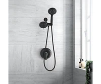 6 Function Rain Shower Head with Handheld - Valve Included
