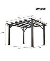 Streamdale Furniture Strong Cedar Pergola with Wind Security