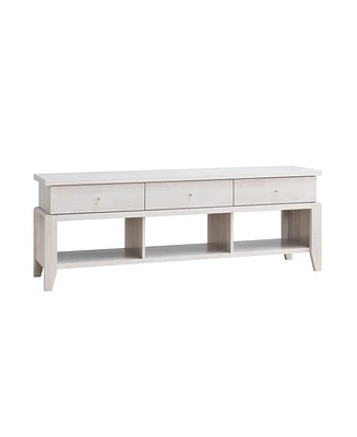 Simplie Fun Tv Stand White Oak