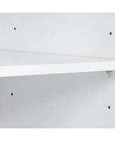 Modern Warm White Tv Cabinet For 80 Inch Tv Stands, For Living Room Bedroom