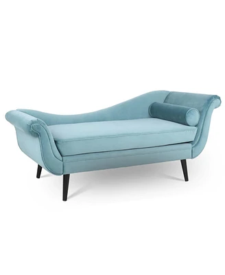 Simplie Fun Chaise Lounge With Scroll Arms Ii