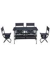 Portable Folding Outdoor Table and Chair Set