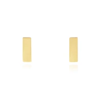 The Lovery Gold Bar Stud Earrings 14K Gold