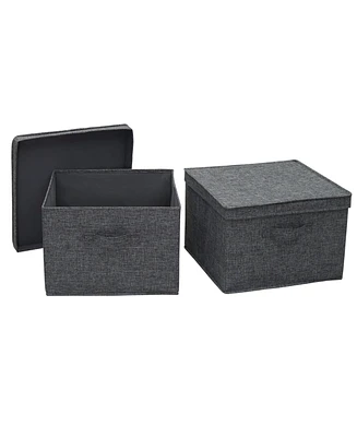 Household Essentials Square Storage Box with Lid