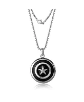 Marvel Captain America Stainless Steel (316L) Shield Pendant, 22'' Chain