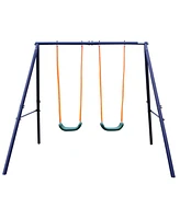 Simplie Fun Two Station Swing Set For Children