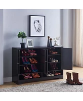 Streamdale Furniture Shoe Cabinet Red Cocoa