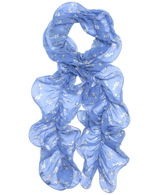 Lauren Ralph Lauren Floral Ruffle Scarf