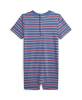 Polo Ralph Lauren Baby Boys Striped Cotton Jersey Shortall