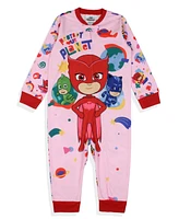 Pj Masks Toddler Girls' Gekko Catboy Owlette Protect Our Planet Footless Sleeper Pajama Kids