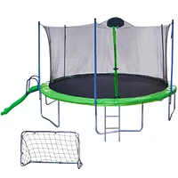 Streamdale Furniture Outdoor Fun Pack: Trampoline, Football Goal, Backboard