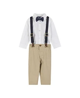 Andy & Evan Baby Boys Long Sleeve Suspenders Set