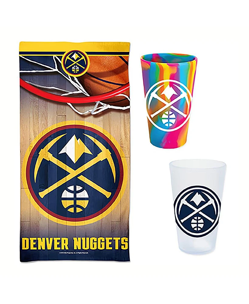 WinCraft Denver Nuggets Beach Day Accessories Pack