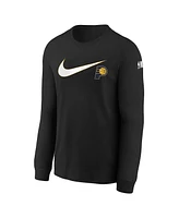 Nike Big Boys and Girls Black Indiana Pacers Swoosh Long Sleeve T-Shirt