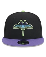 New Era Men's Black Tampa Bay Rays 2024 City Connect 9FIFTY Snapback Hat