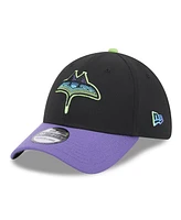 New Era Men's Black Tampa Bay Rays 2024 City Connect 39THIRTY Flex Fit Hat