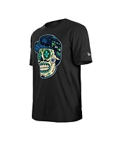 New Era Men's and Women's Black Minnesota Timberwolves Sugar Skull T-Shirt