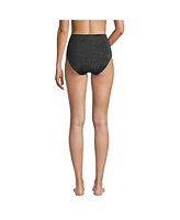 Lands' End Women's Shine High Waisted Bikini Bottoms